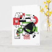 MARVIN THE MARTIAN™ Glitch Karte (Gelbe Blume)