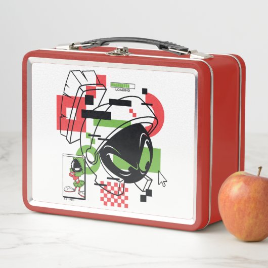 MARVIN THE MARTIAN™ Glitch Metall Brotdose (Beispiel)