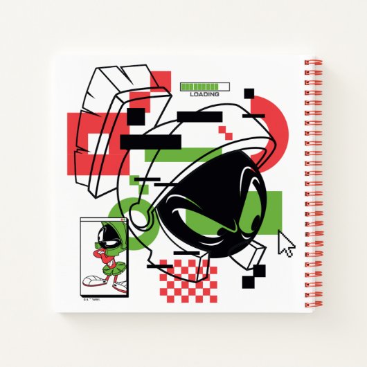 MARVIN THE MARTIAN™ Glitch Notizblock (Rückseite)