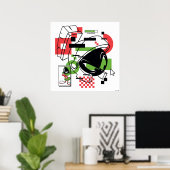 MARVIN THE MARTIAN™ Glitch Poster (Heimbüro)