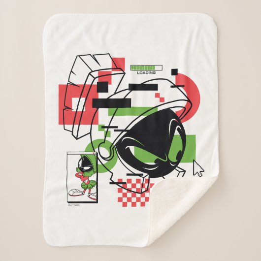 MARVIN THE MARTIAN™ Glitch Sherpadecke (Vorderseite)