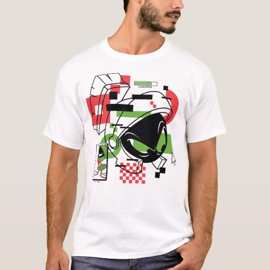 MARVIN THE MARTIAN™ Glitch T-Shirt (Vorderseite)