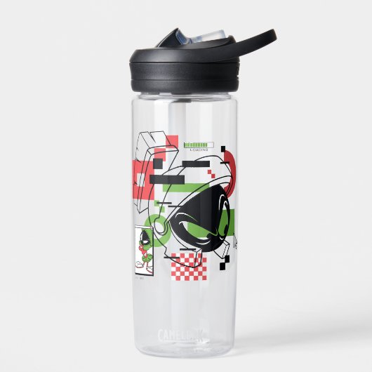 MARVIN THE MARTIAN™ Glitch Trinkflasche (Links)