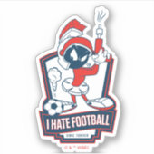 MARVIN THE MARTIAN™ "I Hate Football" Graphic Aufkleber (Vorderseite)