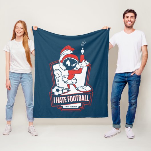 MARVIN THE MARTIAN™ "I Hate Football" Graphic Fleecedecke (Beispiel)