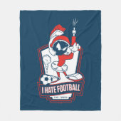 MARVIN THE MARTIAN™ "I Hate Football" Graphic Fleecedecke (Vorderseite)