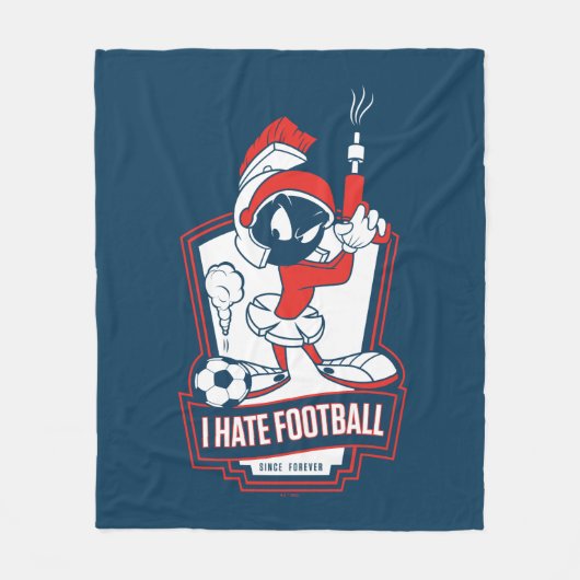 MARVIN THE MARTIAN™ "I Hate Football" Graphic Fleecedecke (Vorderseite)