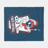MARVIN THE MARTIAN™ "I Hate Football" Graphic Fleecedecke (Vorderseite (Horizontal))