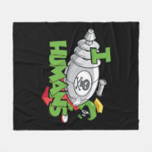 MARVIN THE MARTIAN™ I Laser Humans Fleecedecke (Vorderseite (Horizontal))