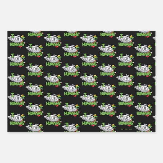 MARVIN THE MARTIAN™ I Laser Humans Geschenkpapier Set (Vorderseite 3)
