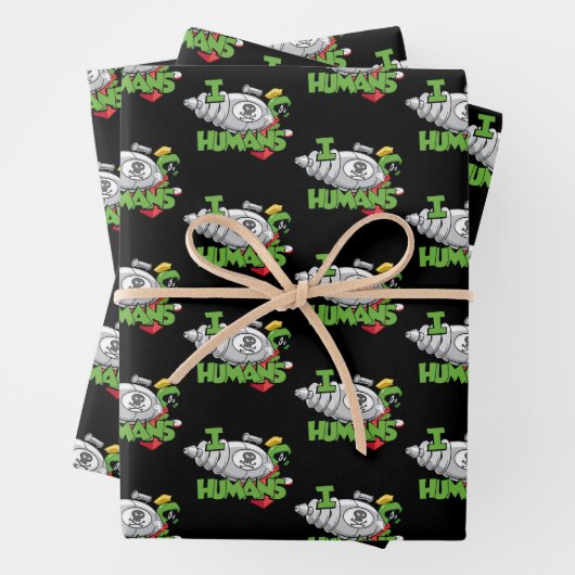 MARVIN THE MARTIAN™ I Laser Humans Geschenkpapier Set (Beispiel)