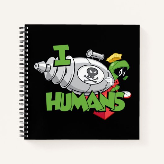 MARVIN THE MARTIAN™ I Laser Humans Notizblock (Vorderseite)