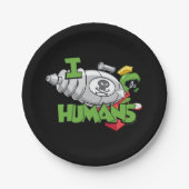 MARVIN THE MARTIAN™ I Laser Humans Pappteller (Vorderseite)