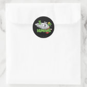 MARVIN THE MARTIAN™ I Laser Humans Runder Aufkleber (Tasche)