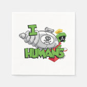 MARVIN THE MARTIAN™ I Laser Humans Serviette (Vorderseite)