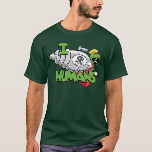 MARVIN THE MARTIAN™ I Laser Humans T-Shirt (Vorderseite)