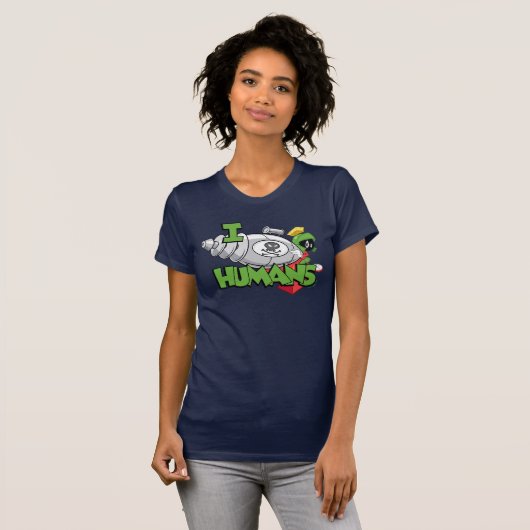 MARVIN THE MARTIAN™ I Laser Humans T-Shirt (Vorne ganz)