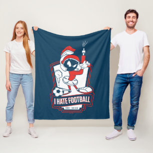 MARVIN THE MARTIAN™ "Ich hasse Fußball" Grafik Fleecedecke