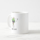 MARVIN THE MARTIAN™ im Weltraum Kaffeetasse (Vorderseite Links)