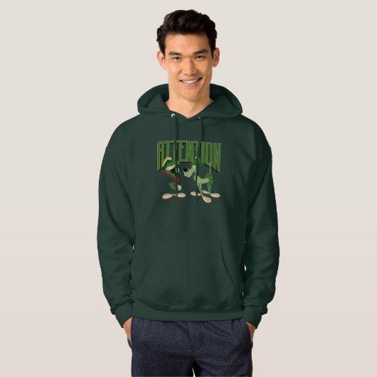 MARVIN THE MARTIAN™ & K-9 "Achtung" Hoodie (Vorne ganz)