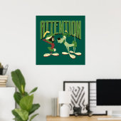 MARVIN THE MARTIAN™ & K-9 "Achtung" Poster (Heimbüro)