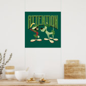 MARVIN THE MARTIAN™ & K-9 "Achtung" Poster (Küche)