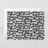 MARVIN THE MARTIAN™ Line Art Color Pop Muster Postkarte (Vorne/Hinten)