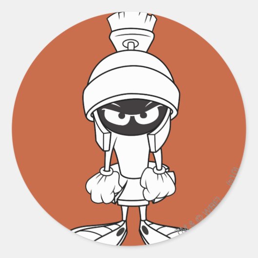 MARVIN THE MARTIAN™ Mad bei dir Runder Aufkleber (Vorderseite)