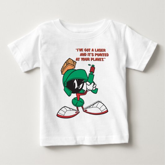 MARVIN THE MARTIAN™ mit Laser nach oben Baby T-shirt (Vorderseite)