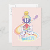 MARVIN THE MARTIAN™ NIE real Postkarte (Vorne/Hinten)