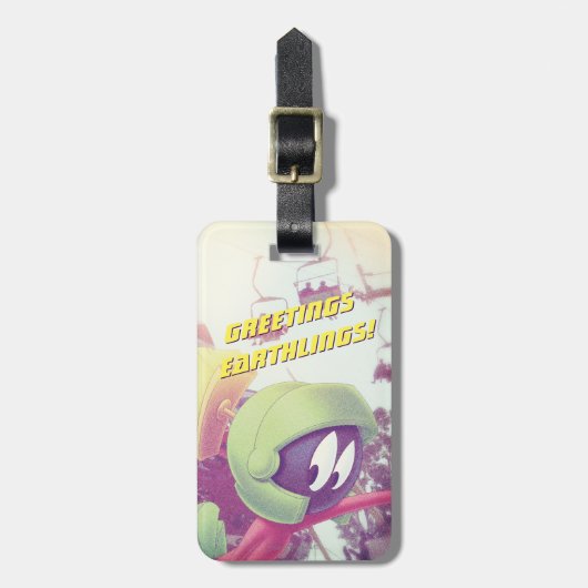 MARVIN THE MARTIAN™ On Vacation Gepäckanhänger (Vorderseite vertikal)