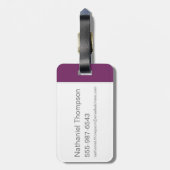 MARVIN THE MARTIAN™ On Vacation Gepäckanhänger (Rückseite vertikal)