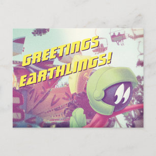 MARVIN THE MARTIAN™ On Vacation Postkarte