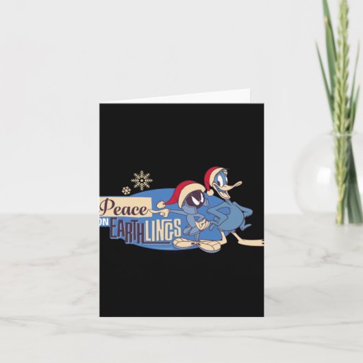 Marvin The Martian Peace On Earthlings T Shirt Karte (Vorderseite)