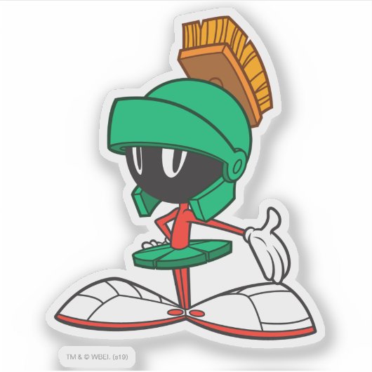MARVIN THE MARTIAN™ präsentiert Aufkleber (Vorderseite)