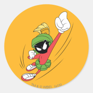 MARVIN THE MARTIAN™ Punch Runder Aufkleber