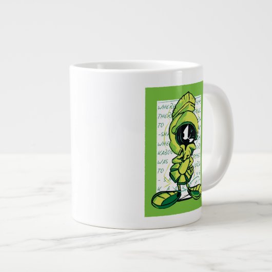 MARVIN THE MARTIAN™ Quote Sketch Jumbo-Tasse (Vorderseite Rechts)