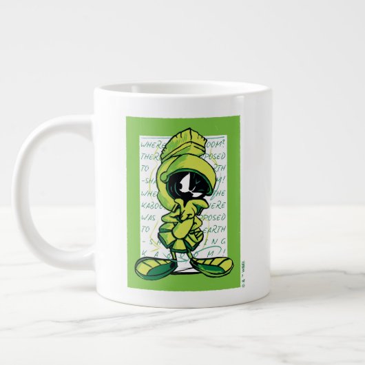 MARVIN THE MARTIAN™ Quote Sketch Jumbo-Tasse (Links)