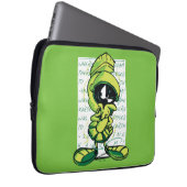 MARVIN THE MARTIAN™ Quote Sketch Laptopschutzhülle (Vorne Rechts)