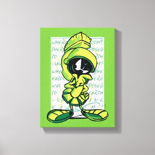 MARVIN THE MARTIAN™ Quote Sketch Leinwanddruck (Vorderseite)