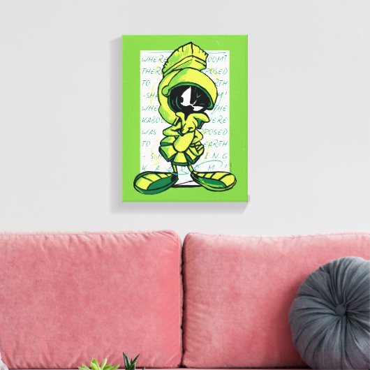 MARVIN THE MARTIAN™ Quote Sketch Leinwanddruck (Insitu (Wohnzimmer))