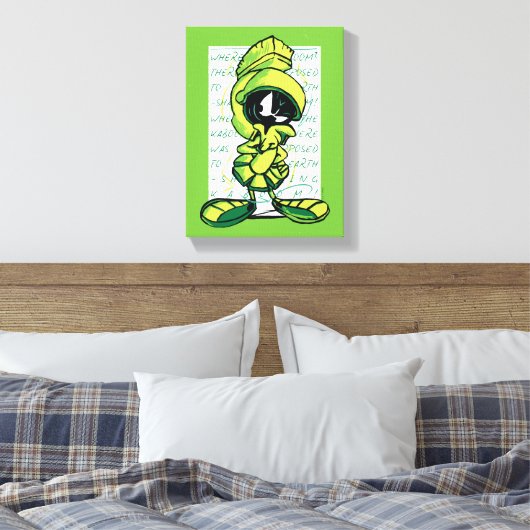 MARVIN THE MARTIAN™ Quote Sketch Leinwanddruck (Insitu (Schlafzimmer))