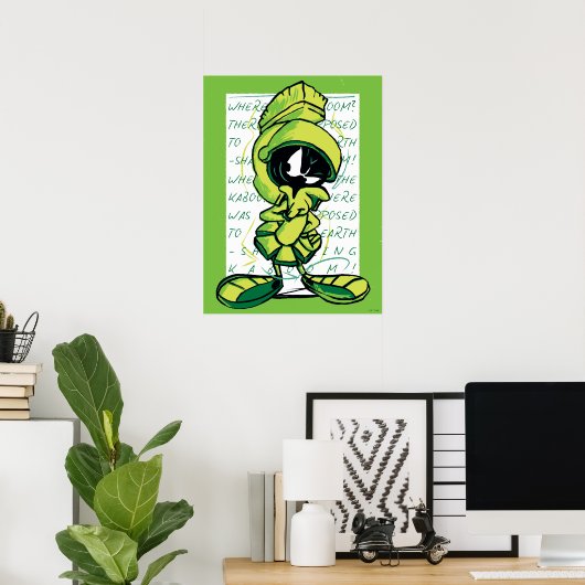 MARVIN THE MARTIAN™ Quote Sketch Poster (Heimbüro)