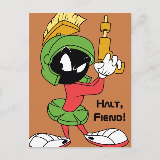 MARVIN THE MARTIAN™ Ready with Laser Postkarte (Vorderseite)