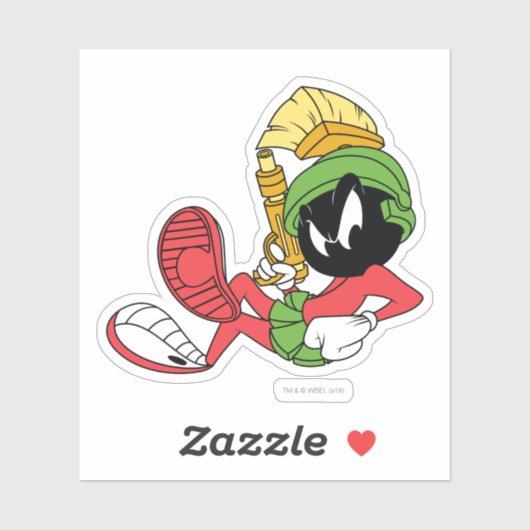 MARVIN THE MARTIAN™ Reclining with Laser Aufkleber (Blatt)