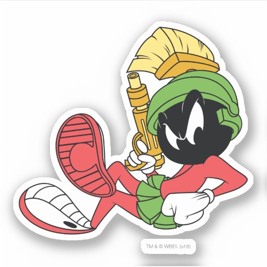 MARVIN THE MARTIAN™ Reclining with Laser Aufkleber (Vorderseite)