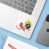 MARVIN THE MARTIAN™ Reclining with Laser Aufkleber (Laptop mit iPhone)