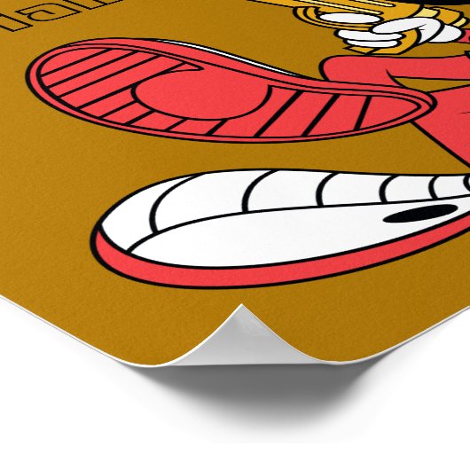 MARVIN THE MARTIAN™ Reclining with Laser Poster (Ecke)