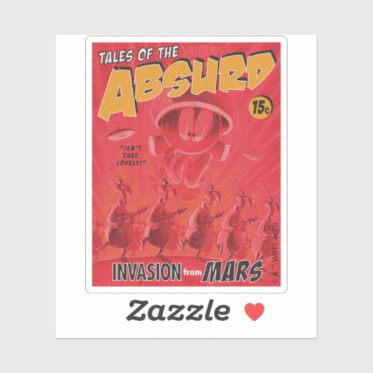 MARVIN THE MARTIAN™ Retro Invasion aus Mars Comic Aufkleber (Blatt)