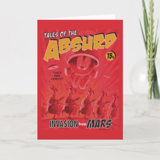 MARVIN THE MARTIAN™ Retro Invasion aus Mars Comic Karte (Vorderseite)